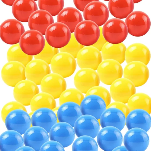 Miniatura 4 de 50 bolas de bingo huecas de PP de 1.57 pulgadas, bolas de lotería suaves y vibrantes, bolas redondas de lotería para fiesta de lotería