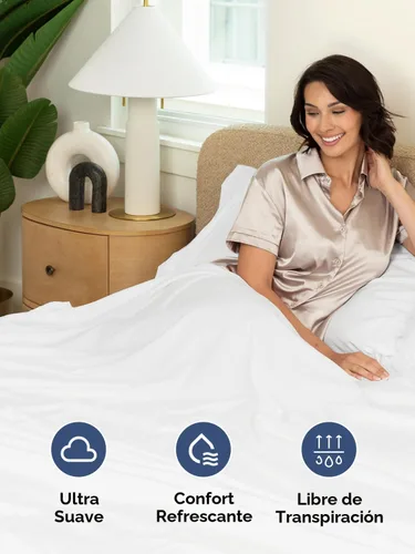 Miniatura 3 de Sábana bajera extra profunda tamaño King – Sábana bajera individual de lujo hotelero solamente – Se adapta fácilmente a colchones de 18 a 24