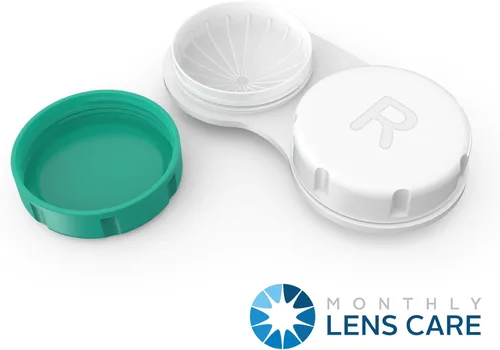 Miniatura 2 de Axim USA Paquete de 12 fundas para lentes de contacto. Suministro a granel de un año. Protege tus ojos cambiando tu funda de lentes mensualmente