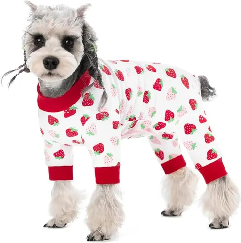 Miniatura 16 de Traje de recuperación quirúrgica para perros pequeños, mameluco para cirugía hembras, pijamas para perros pequeños, pijama de manga larga, vendajes