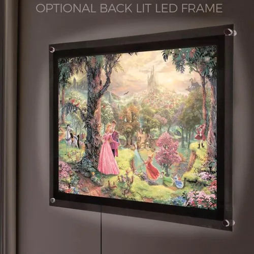 Miniatura 7 de MIGHTYPRINT Disney – La Bella Durmiente – Princesa Aurora y el Príncipe Felipe – Arte de pared duradero de 24 x 17 pulgadas – No hecho de papel