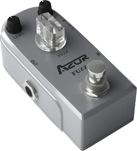 Miniatura 17 de AZOR AP-302 - Pedal de efecto de guitarra de distorsión, 3 modos, natural, apretado, clásico para guitarra eléctrica, True Bypass 3 perillas