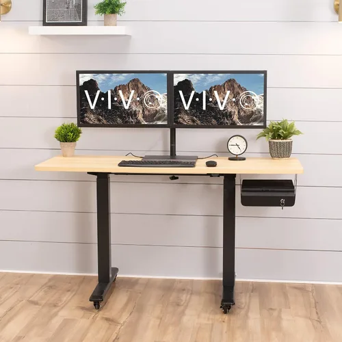 Miniatura 9 de VIVO Cajón deslizante con cerradura de 13 pulgadas para debajo del escritorio, organizador de almacenamiento seguro para oficina en casa, negro