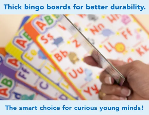 Miniatura 5 de Party Hearty Juego de mesa de bingo del alfabeto y número, ABC y 123 para niños de jardín de infantes y preescolares que aprenden a leer, 2 Edición