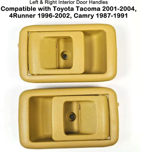 Miniatura 2 de Manijas interiores interiores para Toyota Tacoma 2001-2004, 4Runner 1996-2002, Camry 1987-1991, Tercel 1995-1998, lado del conductor y del pasajero