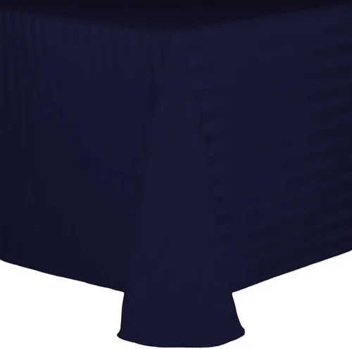 Miniatura 26 de Ultimate Textile Mantel ovalado de rayas satinadas (70.0 x 104.2 in), color gris plateado