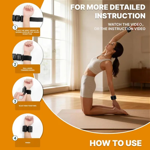 Miniatura 6 de Pesas de muñeca ajustables para mujeres y hombres, pesas de pierna para mujeres de 0.75lb-1lb-1.3lb cada una para caminar, yoga, danza, barre