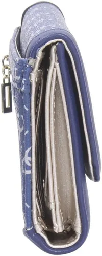 Miniatura 2 de GUESS Cartera de mano delgada Washington SLG, Blue Multi Signature