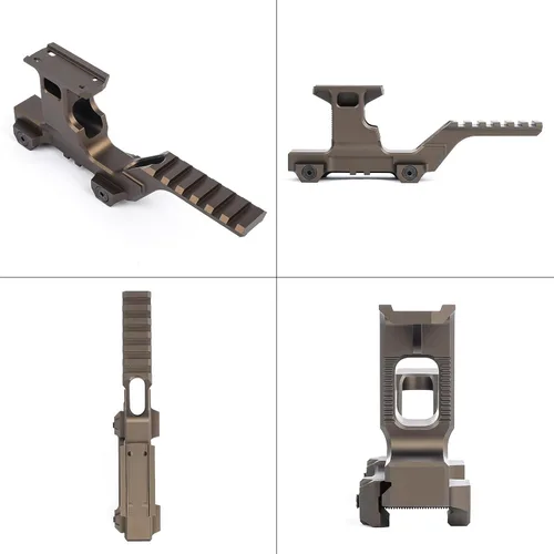 Miniatura 7 de Kit de montaje tipo grupo táctico elevadores alcance montaje para T1 T2 mira de alcance óptico, para 0.787 in Picatinny Riser alcance Mount