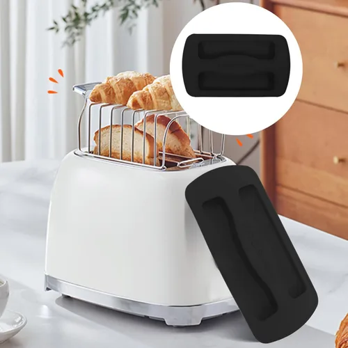 Miniatura 3 de UPKOCH Cubierta universal de silicona para máquina de pan, a prueba de polvo, para máquina de pan de 2 rebanadas, accesorio para electrodomésticos