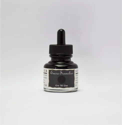Miniatura 10 de Sennelier Tinta de dibujo, botella de 1.0 fl oz, azul ultramar Azul ultramarino
