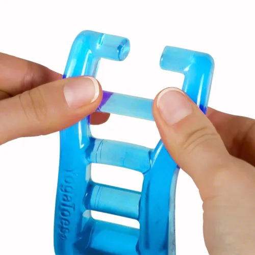Miniatura 2 de YogaToes® Classic para Mujeres - Talla Pequeña se Adapta a 7 y Más, Azul Zafiro: Estirador de Dedos del Pie y Separador de Dedos del Pie. ¡Combate