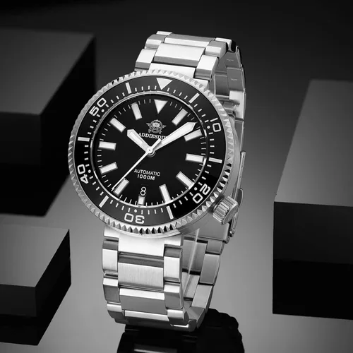Miniatura 6 de ADDIESDIVE Diver 1000M Mens Dive Watch 45MM Automatic with Exhaust Valve Luminous Synthetic Sapphire Crystal