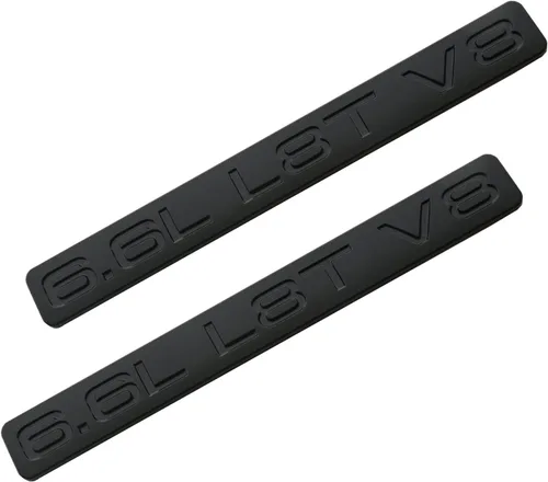 SSDD 2 emblemas de gas 3D de 6.6L L8T V8 litros para capó de motor 3D, repuesto para Chevrolet Silverado 2500HD 3500HD Z71 Gmc Sierra 2020-2022