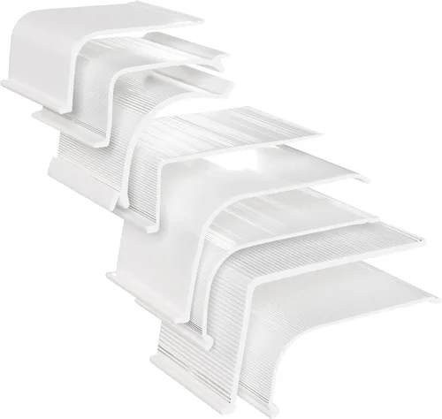 Miniatura 21 de KASTLITE Reemplazo de la cubierta de luz curvada debajo del gabinete, difusor de lente acrílico blanco liso para debajo del gabinete, 12 pulgadas