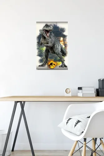 Miniatura 5 de Trends International Jurassic World: Dominion - Póster de pared focal Giganotosaurus, 14.725 x 22.375 pulgadas, paquete de póster y montaje prémium