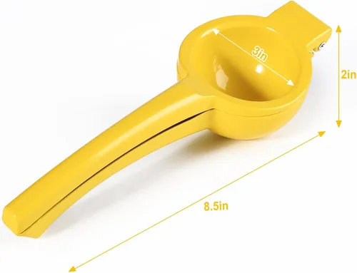 Miniatura 6 de TEZZ Exprimidor de limón, exprimidor de mano premium grande y resistente para limón, exprimidor de cítricos de metal con presión manual, exprimidor