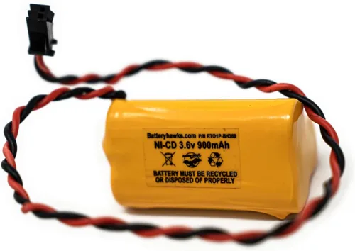 Miniatura 2 de ELB B001 ELBB001 ELB-B001 AA900MAH 3.6v 900mAh Señal de salida Luz de emergencia NiCad batería ANIC1566 0253799 (1 paquete, 1, cuenta)