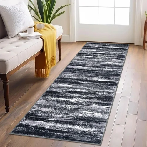 Miniatura 40 de Alfombra de pasillo moderna Lansny 2 x 6 pulgadas, alfombra de cocina lavable verde mostaza multicolor, alfombra antideslizante suave para pasillo