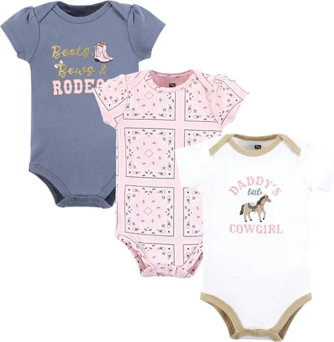 Miniatura 474 de Hudson Baby baby-girls Cotton Bodysuits 3-pack