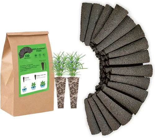 Esponjas de cultivo, cápsulas de inicio compatibles con Aero Garden, cápsulas de recarga para sistema de cultivo hidropónico (100 unidades)