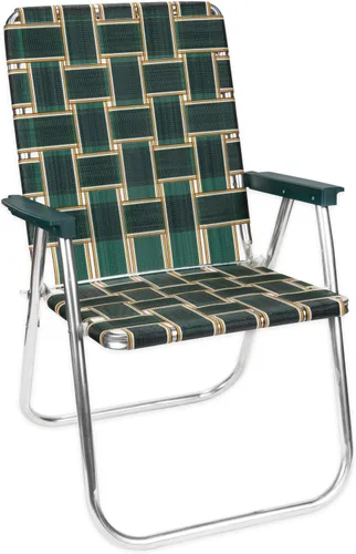 Miniatura 15 de Silla de césped plegable de aluminio al aire libre de Lawn Chair USA Sillas con correas resistentes para acampar, deportes, playa, jardín