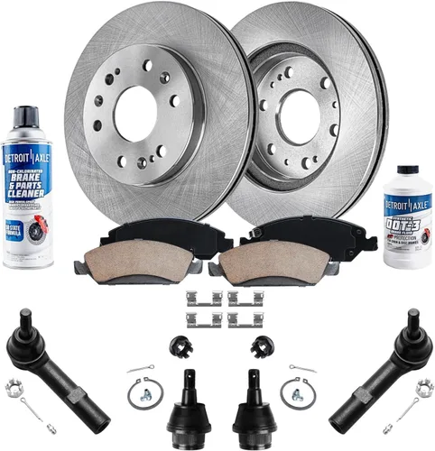 Miniatura 71 de Detroit Axle - 4 rotores de freno para Ford 2012 2013 2014 F-150 Lobo, repuesto de rotores de freno de disco: rotor delantero de 13.78 pulgadas