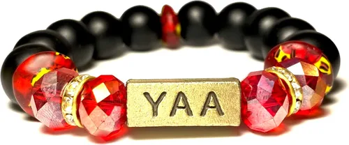 Miniatura 69 de Pulseras africanas tradicionales con nombre nacido en el día para mujeres de Ghana, materiales naturales, ajuste cómodo y holgado