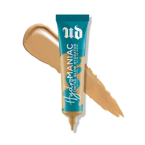 Miniatura 6 de Urban Decay Hydromaniac Dewy Foundation, Hidratante con color para piel seca, cobertura media construible, con filtrado de kombucha y aceite