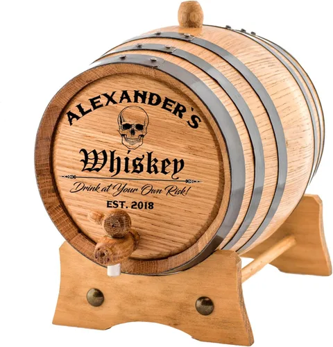 Personalizado – Barril de envejecimiento de roble blanco americano personalizado | Envejece tu propio whisky, vino, ron, tequila, cerveza, bourbon y