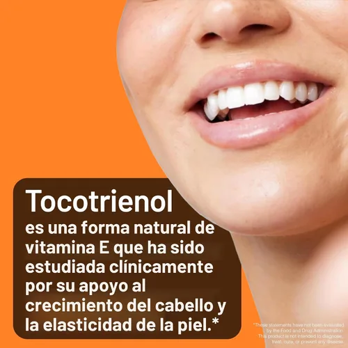 Miniatura 3 de NatureWise Multivitamínico líquido para crecimiento del cabello para mujeres y hombres + Tocogaia® para el crecimiento del cabello y el apoyo
