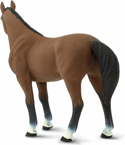 Miniatura 7 de Safari Ltd. American Quarter Horse Gelding Figurine - Figura de modelo realista de 5 pulgadas, juguete educativo para niños, niñas y niños a partir