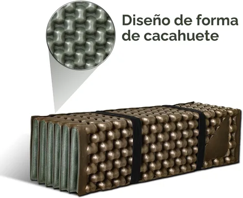 Miniatura 5 de Almohadillas de espuma para acampar para senderismo, colchón ultraligero de celda cerrada, tapete suave impermeable para adultos, esterillas anchas