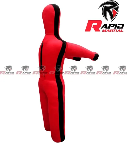 Miniatura 4 de Muñecos de práctica de boxeo de Jiu Jitsu para niños (4 pies y 48 pulgadas) sin rellenar, ninguno, rojo y negro