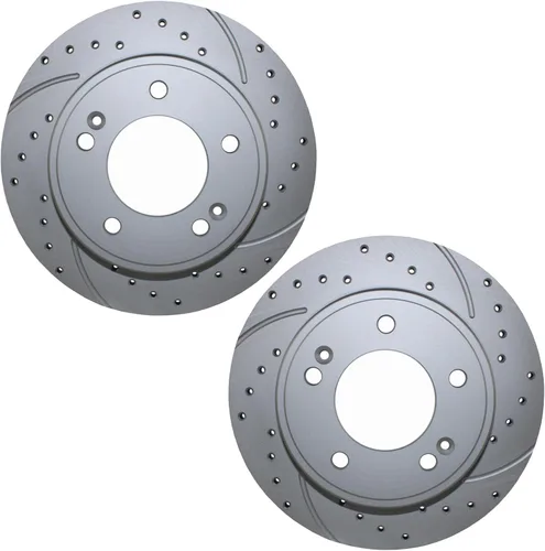 Juego de 2 rotores de disco de freno para Hyundai Elantra GT Coupé Kona Veloster Venue Kia Forte Koup Forte Koup Forte5 Seltos Soul - Juego de 2