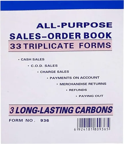 Miniatura 2 de Lote de 10 libros de pedidos de ventas 33 formularios triplicados sin carbono 3 copias