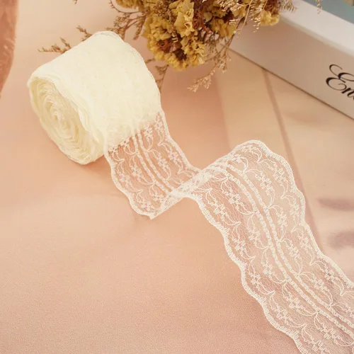 Miniatura 11 de Rollo de cinta de encaje de 120 yardas para costura, baby shower, cumpleaños, despedida de soltera, decoración de boda, embalaje de regalo, ramo