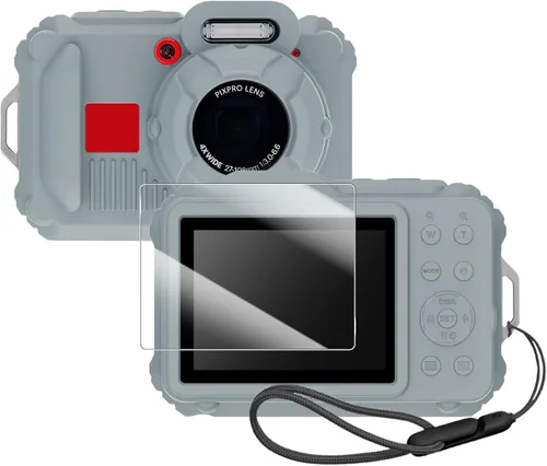 Miniatura 11 de Funda protectora de silicona para cámaras digitales Kodak Pixpro wpz2, con protector de pantalla y cordón, para accesorios Kodak Pixpro wpz2 - Negro