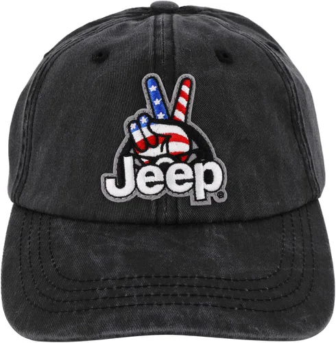Miniatura 3 de Jeep Wave USA - Parche chino de sarga para ropa color negro