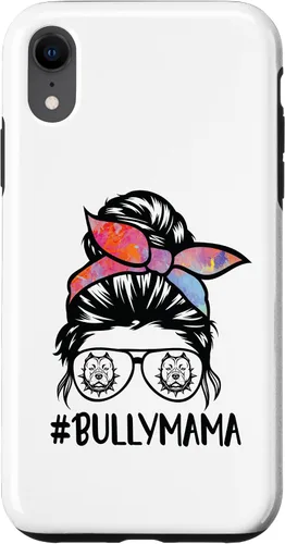 Miniatura 25 de American Bully Mom Messy Bun Hair Glasses, Bully Mama Case for iPhone 16