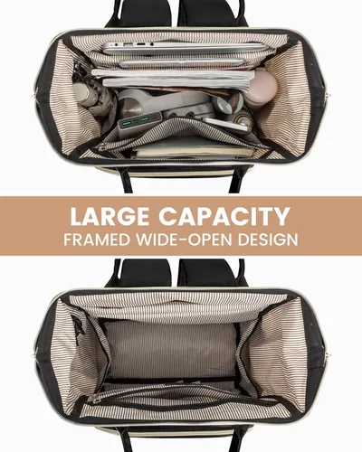 Miniatura 2 de LOVEVOOK - Mochila para ordenador portátil para mujer, de moda, de negocios, de viaje, mochila para estudiantes, mochila de trabajo para profesores