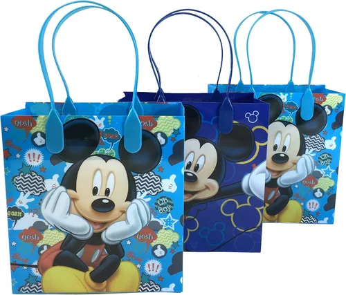 Miniatura 2 de Disney Mickey Mouse, Pequeñas bolsas de regalo reutilizables con golosinas para recuerdo de fiestas 12 unidades (12 Bolsas)