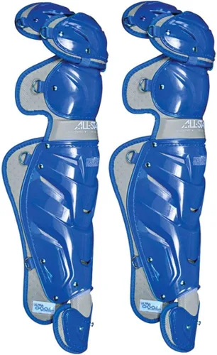 Miniatura 26 de All-Star Adult System 7 - Protector de piernas, recortado gris, corto de 15.5 pulgadas de longitud