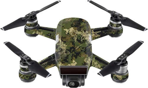 Miniatura 17 de MightySkins Skin compatible con DJI Spark Mini - Camuflaje rojo Funda protectora de vinilo duradera y única Fácil de aplicar, quitar y cambiar