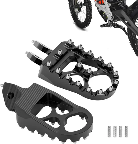 KEMIMOTO Estriberas de Motocicleta Compatibles con Surron Light Bee X/S, Footpegs x260 y x160, Talaria Sting MX3 MX4, Talaria XXX, Bicicleta