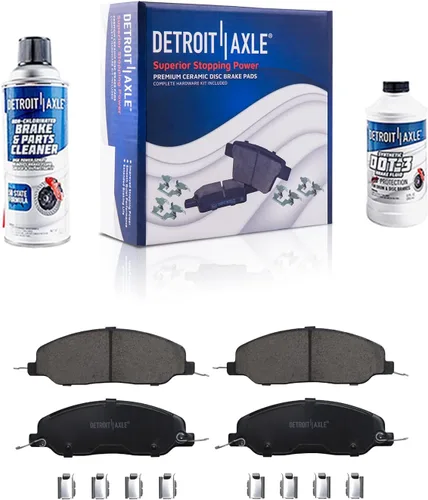 Miniatura 50 de Detroit Axle - Pastillas de freno traseras para Honda Odyssey 2011-2017 Pilot 2007-2013 MDX 2010-2013 ZDX 2010-2013 Pastillas de freno de cerámica