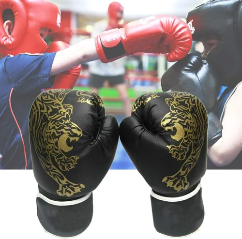 Miniatura 3 de Guantes de boxeo para adultos, guantes de entrenamiento para boxeo y kickboxing (color)