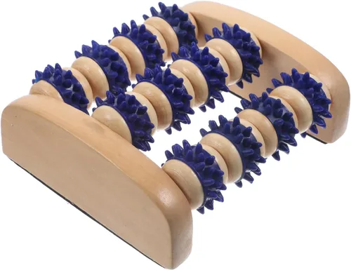 Healifty Rodillo masajeador de pies portátil de 5.51 pulgadas, rodillo de masaje manual de pies para alivio muscular y relajación con cómodo diseño
