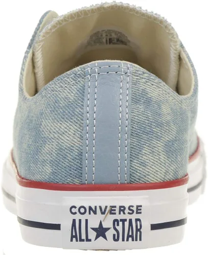 Miniatura 5 de Converse Chuck Taylor All Star OX - Tenis unisex de mezclilla y blanco, talla 8.5 de hombre10.5 de mujer, Blanco