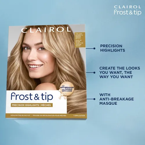 Miniatura 6 de Clairol Nice'n Easy Frost & Tip - Tinte para el cabello original, color rubio claro a castaño medio, paquete de 1 unidad